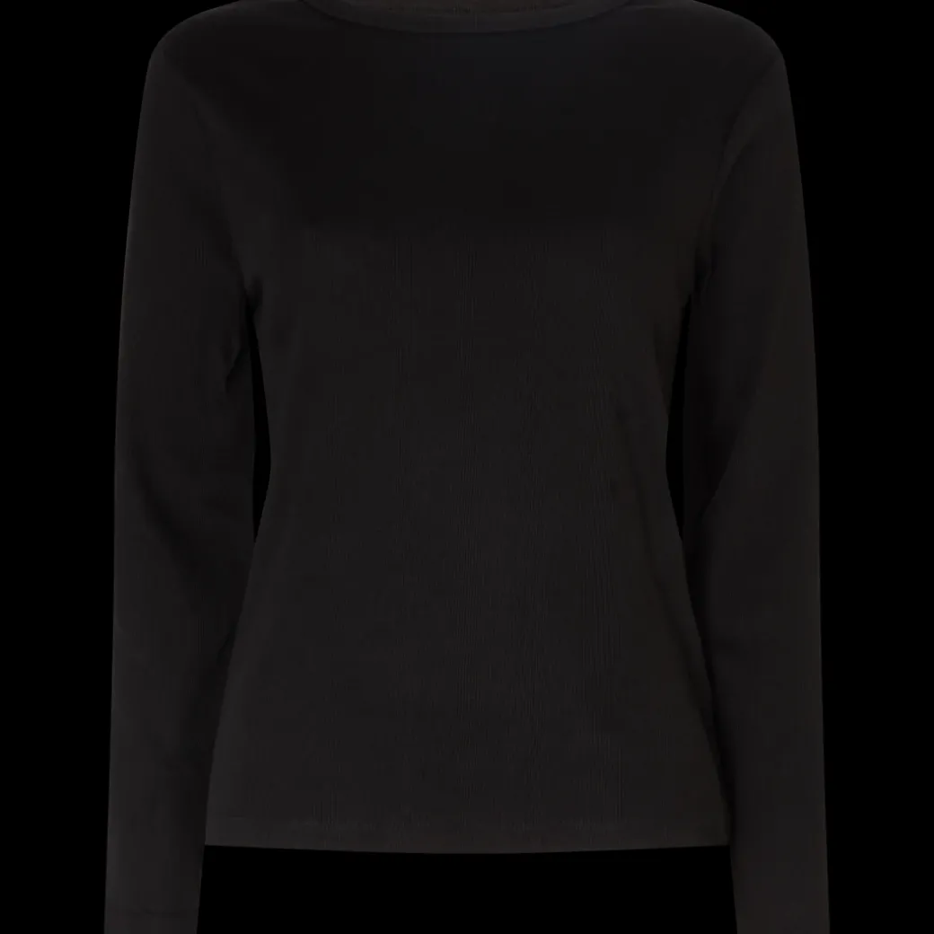 T-shirt met ribstof Vrouw | Action NL